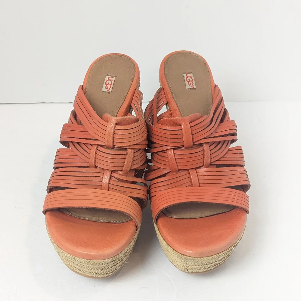 UGG Orange leather Melinda Wedges - Picture 6 of 16